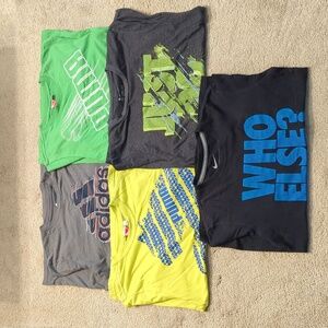 **SOLD*" 5 Piece Big Boys Summer T-shirt Lot